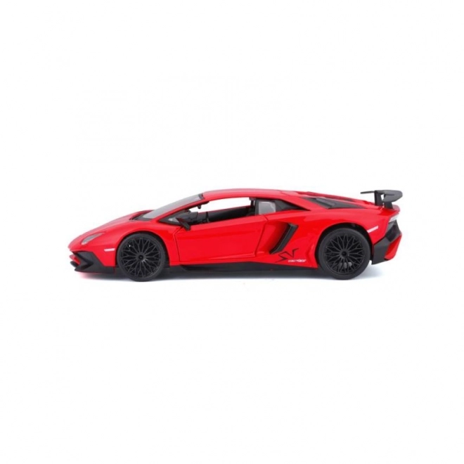 Metalmodel Bburago Lamborghini Aventador rød 1:24