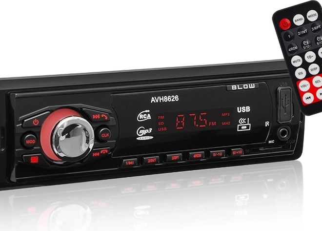 Bilradio BLOW med USB og Bluetooth