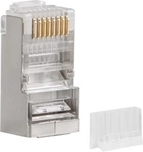 RJ45-stik 8P8C kat.6 FTP med leder 100 stk