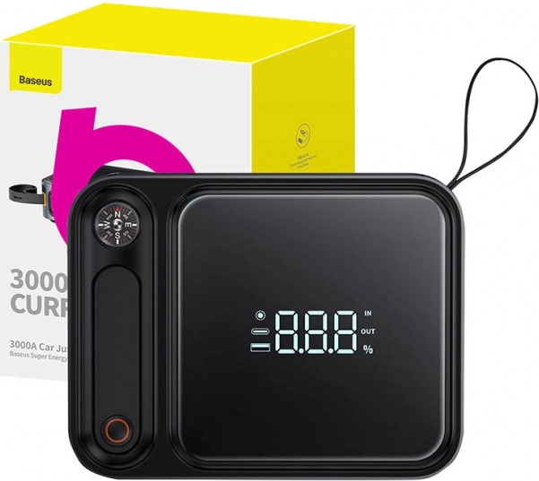 Startbooster powerbank til bil Baseus Super Energy Ultra 3000 A – sort