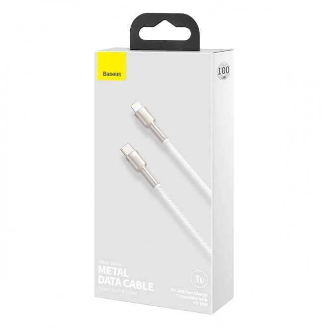 USB-C kabel til Lightning Baseus Cafule med hurtig opladning 20W, 1m