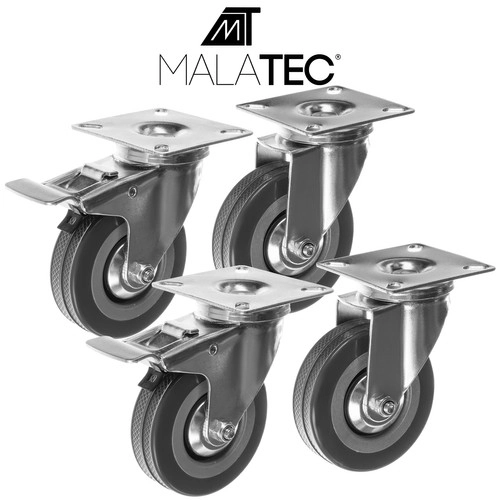 Industrielle drejehjul Malatec (sæt 4 stk.)