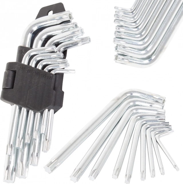 Sæt af unbrakonøgler 1,5-10 mm TORX