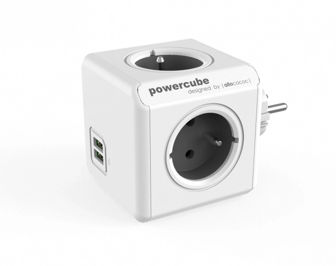 PowerCube Original USB splitter 2202GY/FROUPC Grå
