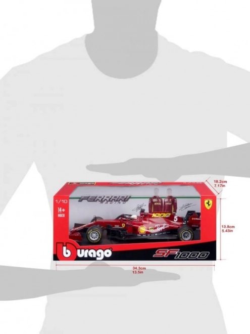 Metalmodel af Ferrari SF1000 F1 2020, Tuscan GP – Sebastian Vettel