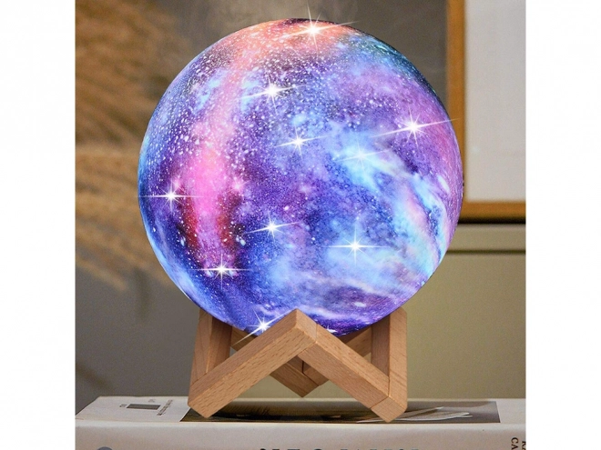 3D måne RGB-lampe med fjernbetjening