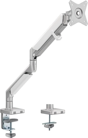 Aluminiums monitorarm med gasfjeder 17–27″, bæreevne 9 kg