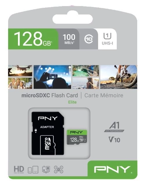 128GB hukommelseskort MicroSDXC P-SDU128V11100EL-GE