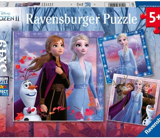 Ravensburger puslespil Frost 2: Rejsen 3x49 brikker