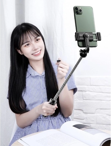 Teleskopstang og 360° roterende holder