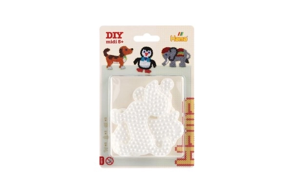 Plader til Hama strygeperler - Elefant, Pingvin og Hund