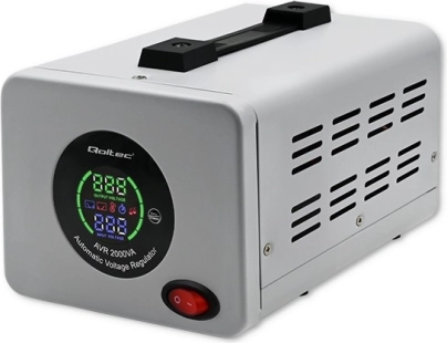 Automatisk spændingsstabilisator 2000 VA Qoltec med LCD-display