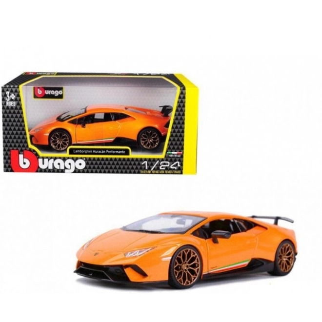 Lamborghini Huracan Performante orange model 1:24