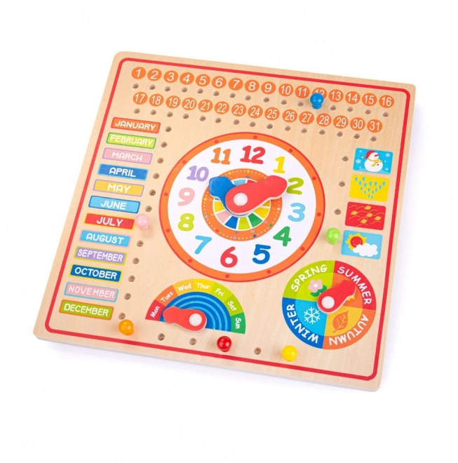 Bigjigs Toys Kalender med ur