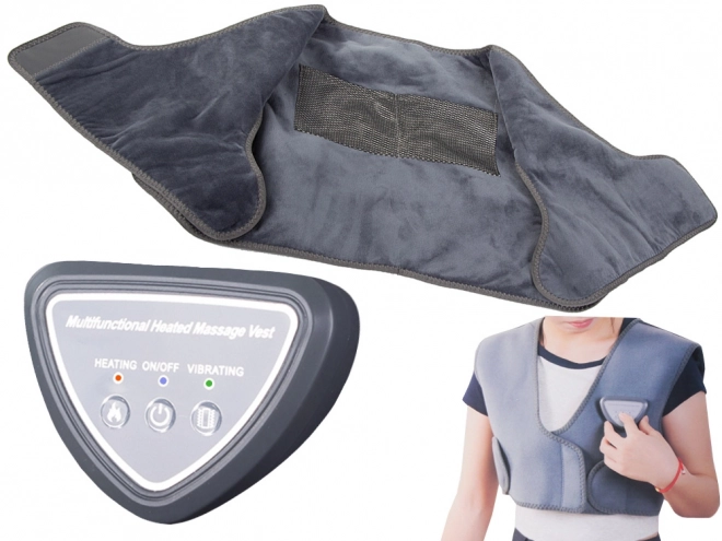 Trådløs varme- og massagevest