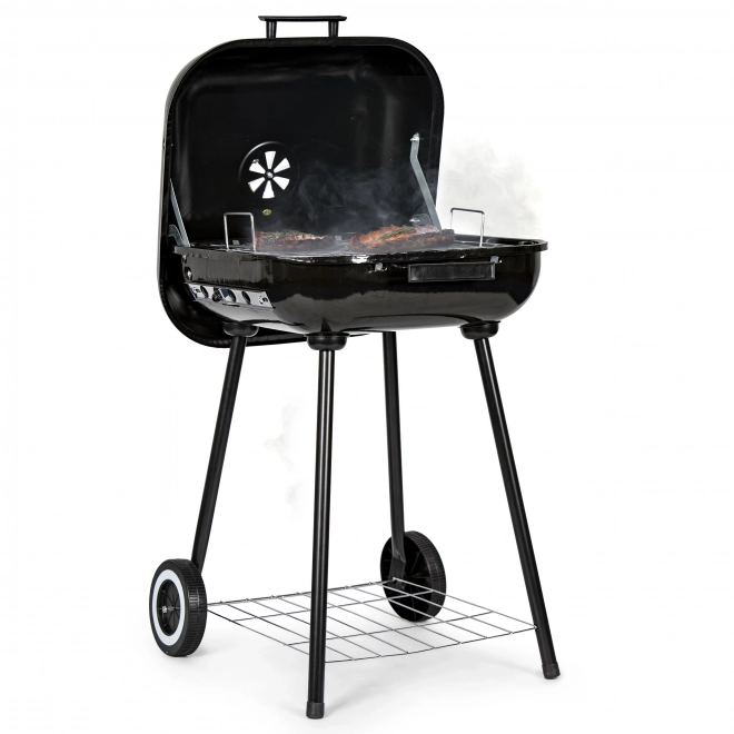 Havegrill med vippelåg + hjul