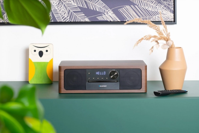Mikrofon alt-i-en Bluetooth, HDMI ARC, optisk indgang CD/MP3/USB/AUX Ur/Alarm