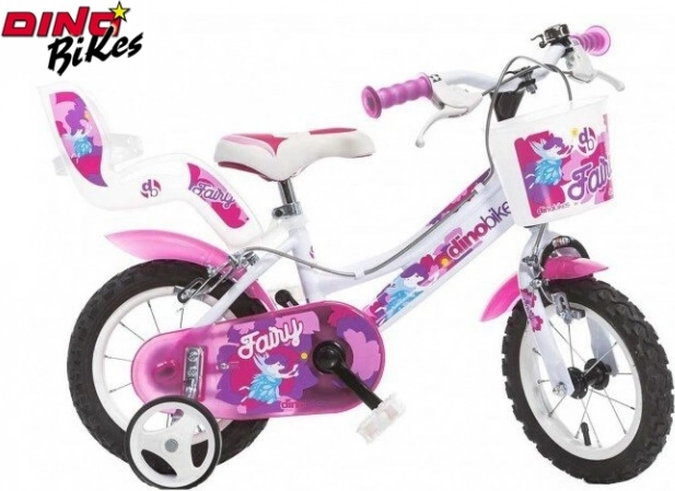 Børnecykel Dino Bikes 12" hvid
