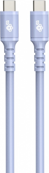 Lilla silikonekabel USB‑C til USB‑C 1 m