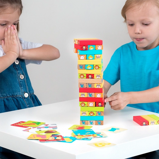 Lucy & Leo „Gæt, hvem“ - børns træspil Jenga
