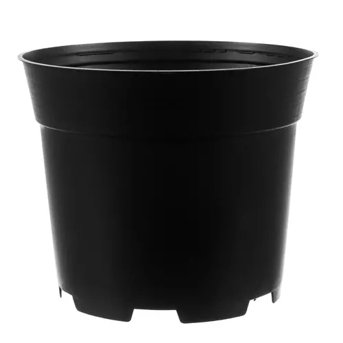 Sæt sorte plastblomsterpotter - 500 stk