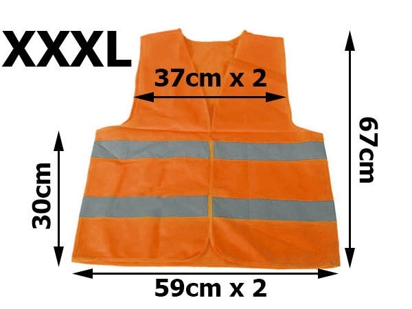 Advarselsrefleksvest orange