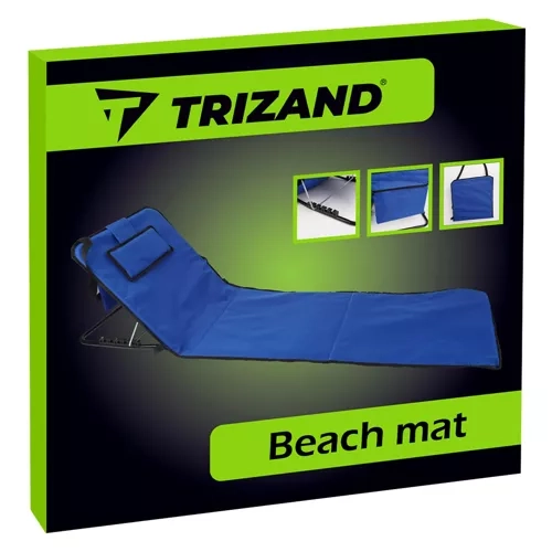 Strandmåtte med ryglæn + pude Trizand 23617