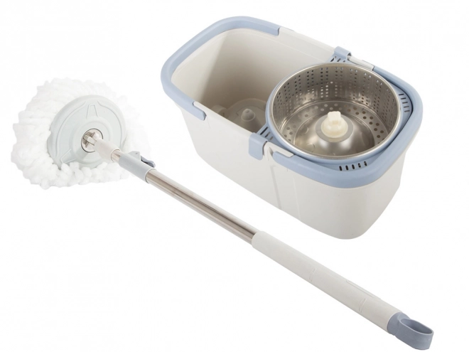 Roterende moppe med spand og mikrofiberpude
