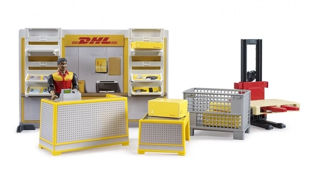 Bruder BWORLD Pakke Butik DHL med tilbehør