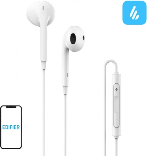 Kablede høretelefoner med USB‑C EDIFIER P180 – hvid
