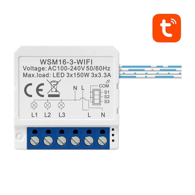 Smart WiFi-switchemodul Avatto WSM16 TUYA – W3