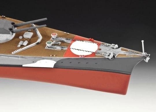 Plastisk model af slagskib Bismarck
