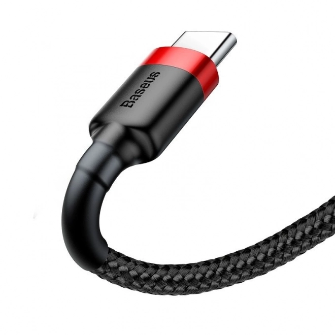 USB-C kabel Baseus Cafule 3A 1m rød-sort