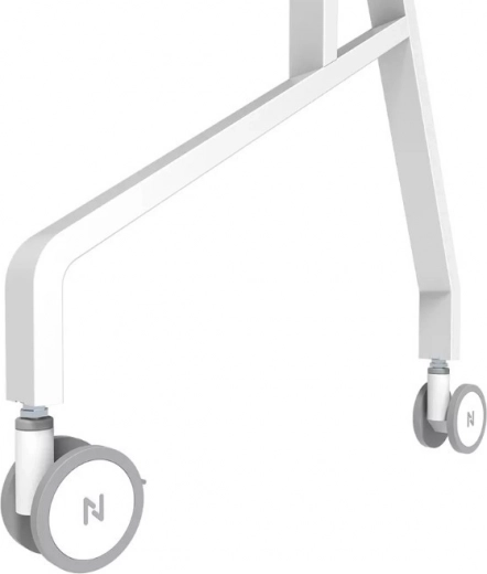 Store låsbare hjul og ergonomisk betjening