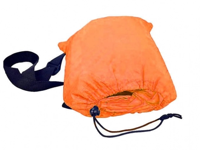 Oppustelig sovesofa Lazybag orange