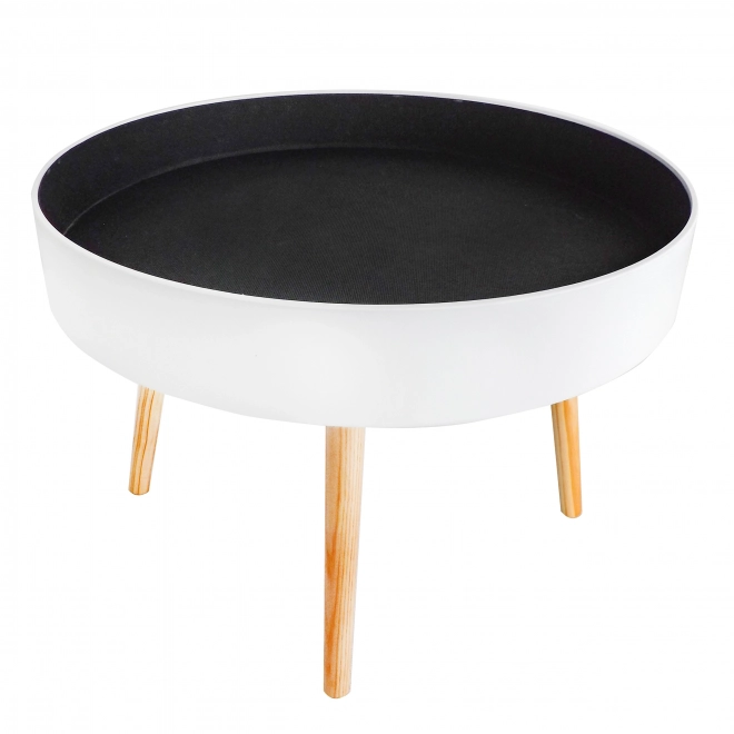 Rundt sofabord med opbevaringsplads 60 cm