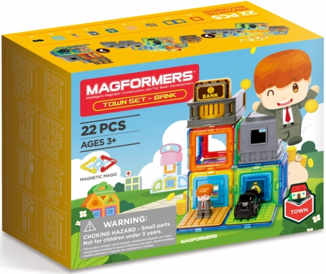 Magformers byby bank byggesæt 22 dele
