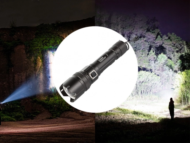 Militær taktisk lommelygte med LED Cree XHP99