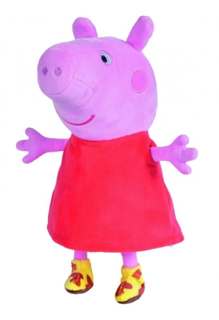 Plysbamse Peppa Pig med lyd, 22 cm