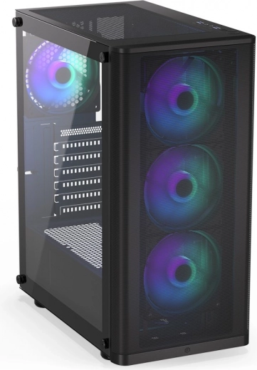 Airflow på maks: 7 pladser + 4× Stratus 120 PWM ARGB