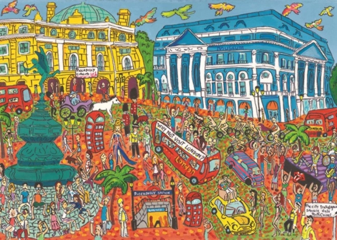 Puslespil Piccadilly Circus London 1000 brikker