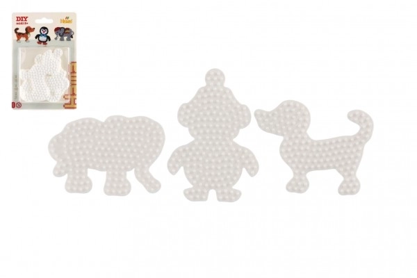 Plader til Hama strygeperler - Elefant, Pingvin og Hund