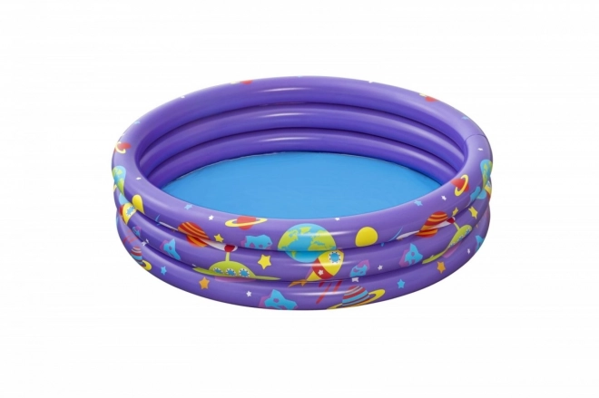 Intergalaktisk oppustelig pool med bolde 1,02 m x 25 cm