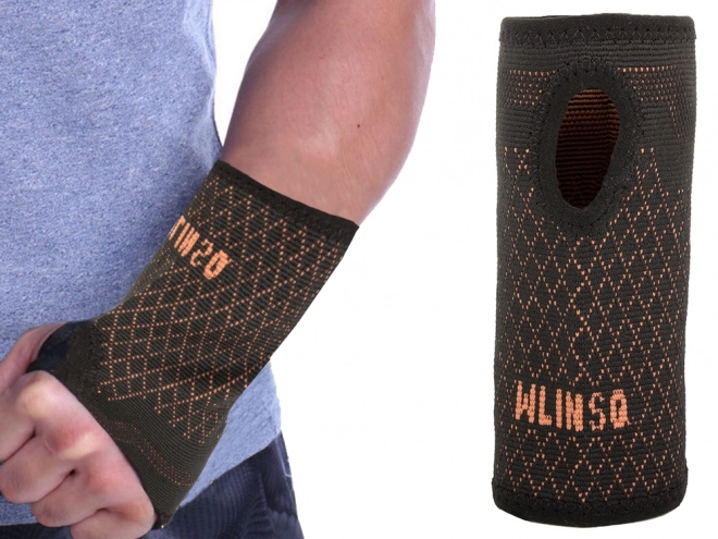 Elastisk håndledsbandage med kobberstøtte