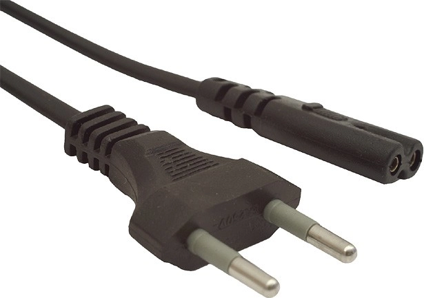 strømkabel C7 2-pin 1,8 m