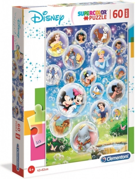 Puslespil Disney eventyr Clementoni MAXI 60 brikker
