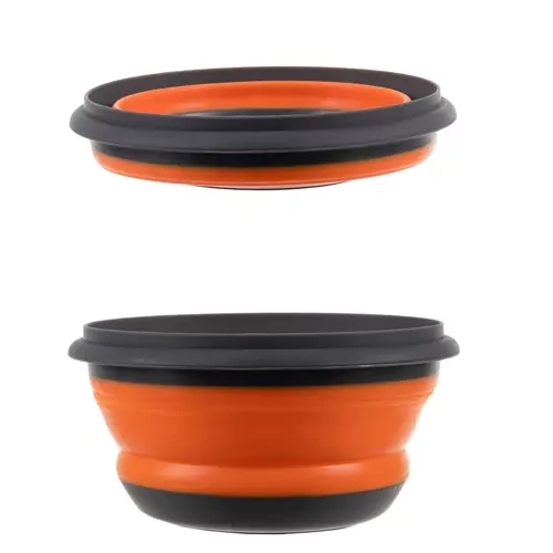 Foldbare silikoneskåle - 3 stykker