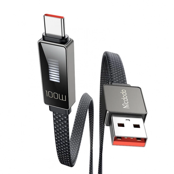 Mcdodo CA-4980 USB til USB-C kabel med display 1,2 m (sort)