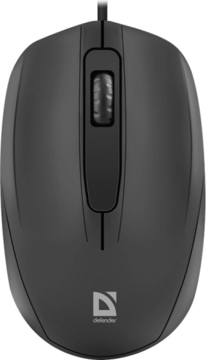kablet optisk mus DEFENDER Alpha MB-507, 1000 DPI, sort