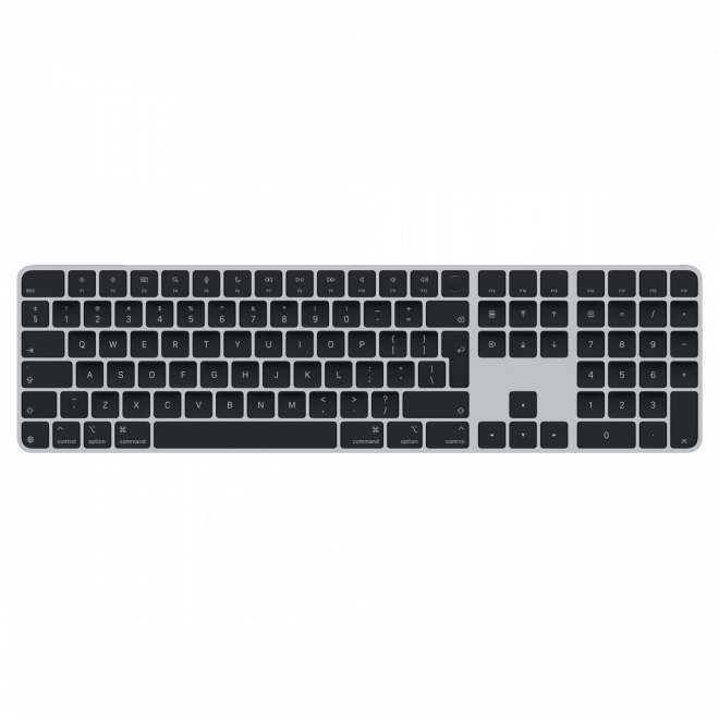Magic Keyboard med Touch ID og numerisk tastatur til Mac med Apple-chip, sorte taster